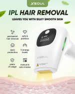 XSOUL At-Home IPL Hair Removal for Women and Men Permanent Hair Removal 999,999 Flashes Painless Hair Remover on Armpits Back Legs Arms Face Bikini Line, Corded - Image 2